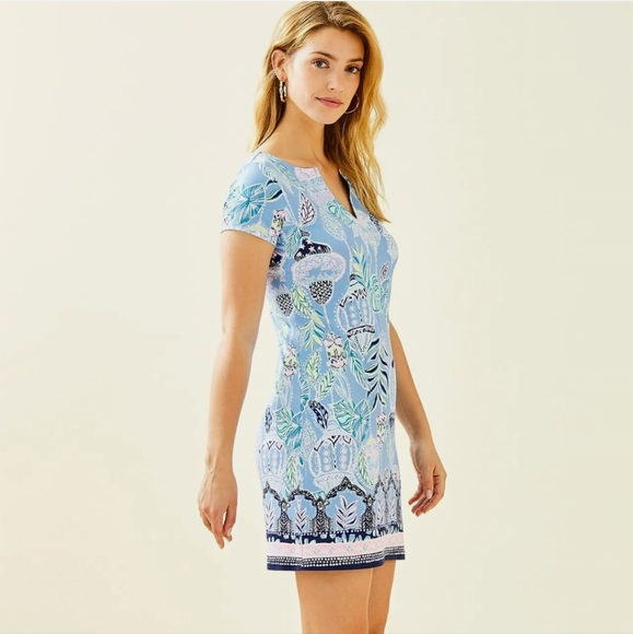Lilly Pulitzer UPF 50+ SOPHILETTA DRESS Blue Peri Lapis Lanterns - Picture 2 of 12